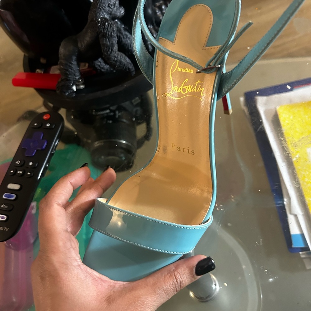Christian Louboutin Aqua Heels
